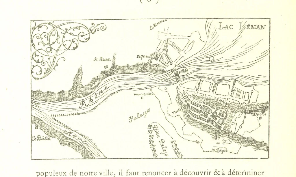 An illustration from Genève historique & archéologique ... avec dessins & fac-simile de Hermann Hammann. [With a supplement, 1869, leaf 22