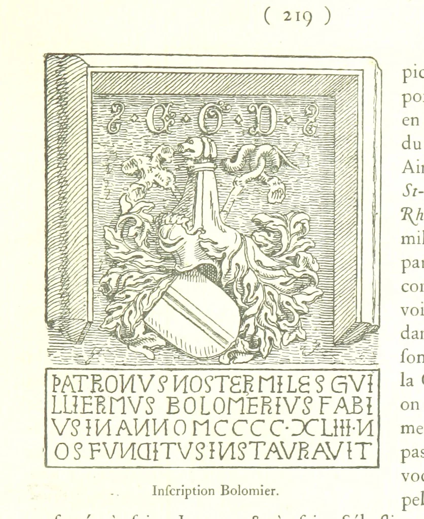 An illustration from Genève historique & archéologique ... avec dessins & fac-simile de Hermann Hammann. [With a supplement, 1869, leaf 233