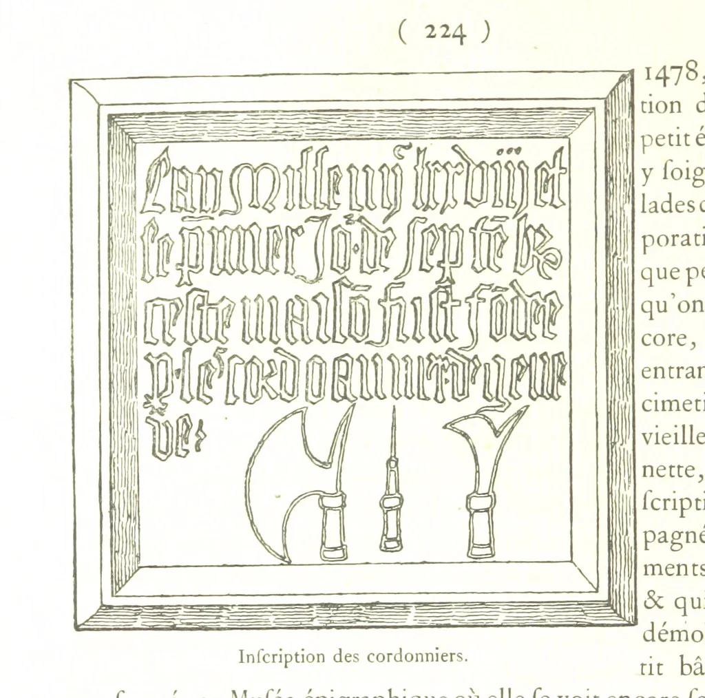 An illustration from Genève historique & archéologique ... avec dessins & fac-simile de Hermann Hammann. [With a supplement, 1869, leaf 238