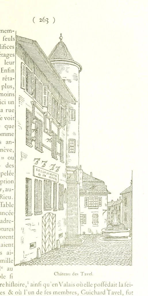 An illustration from Genève historique & archéologique ... avec dessins & fac-simile de Hermann Hammann. [With a supplement, 1869, leaf 277