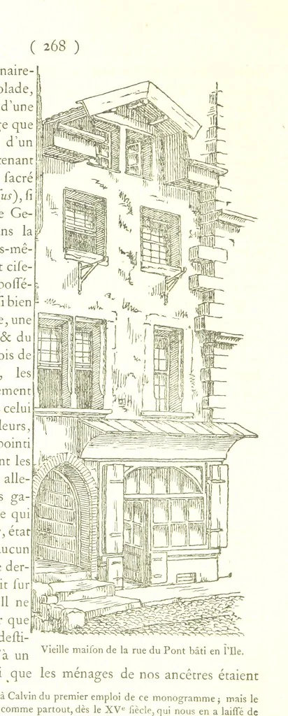 An illustration from Genève historique & archéologique ... avec dessins & fac-simile de Hermann Hammann. [With a supplement, 1869, leaf 282