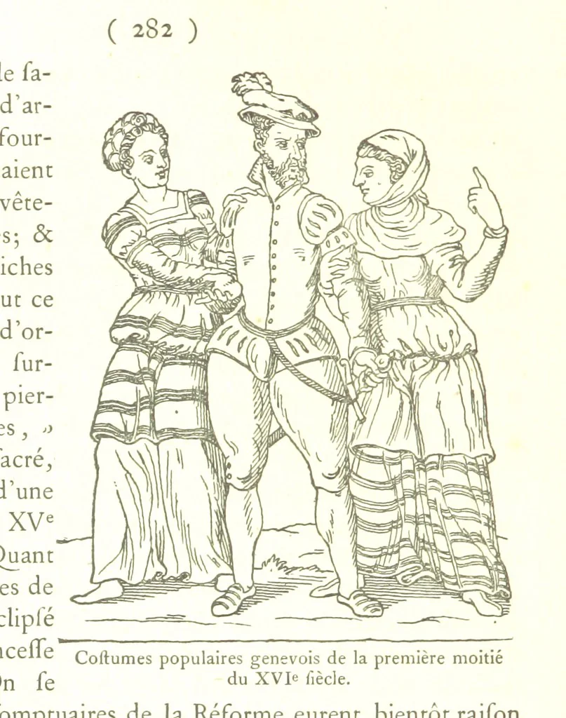 An illustration from Genève historique & archéologique ... avec dessins & fac-simile de Hermann Hammann. [With a supplement, 1869, leaf 296