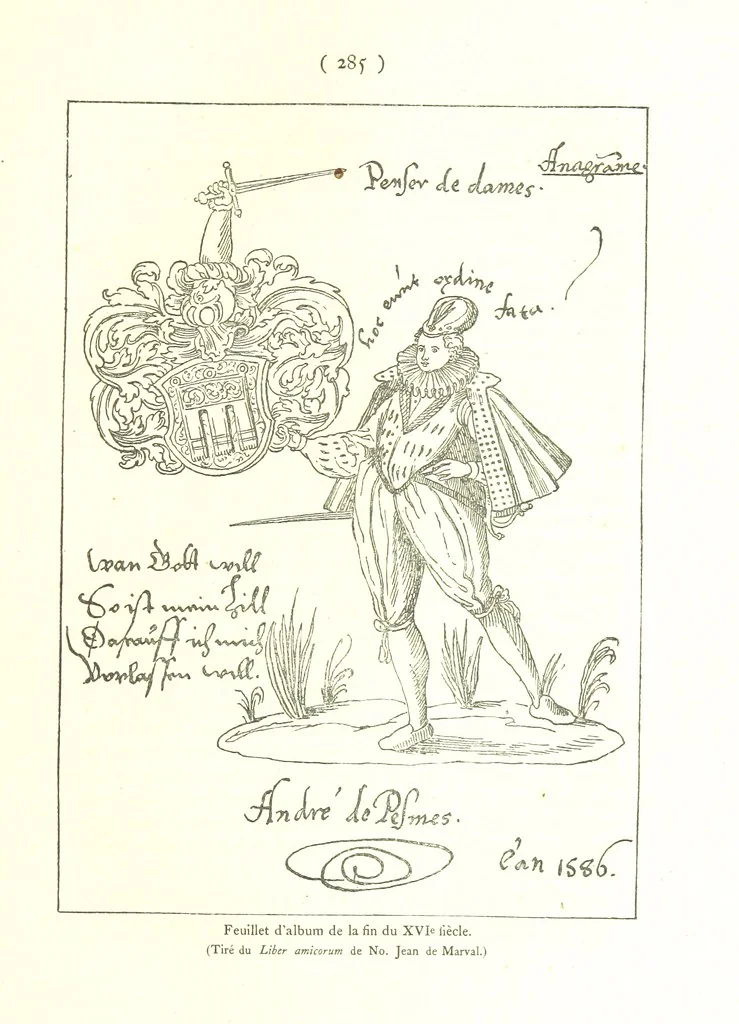 An illustration from Genève historique & archéologique ... avec dessins & fac-simile de Hermann Hammann. [With a supplement, 1869, leaf 299