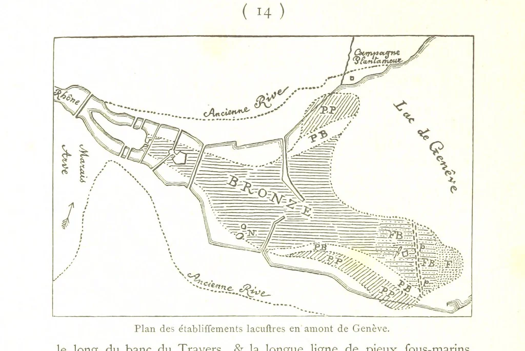An illustration from Genève historique & archéologique ... avec dessins & fac-simile de Hermann Hammann. [With a supplement, 1869, leaf 436
