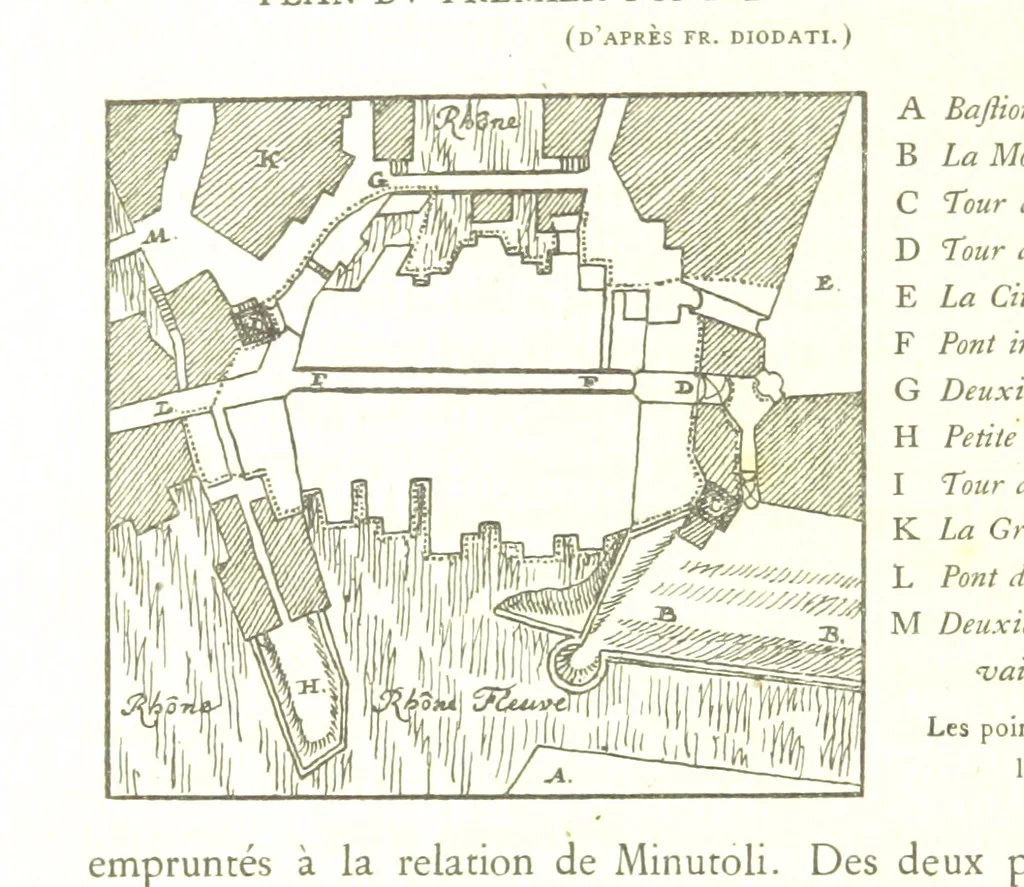 An illustration from Genève historique & archéologique ... avec dessins & fac-simile de Hermann Hammann. [With a supplement, 1869, leaf 52
