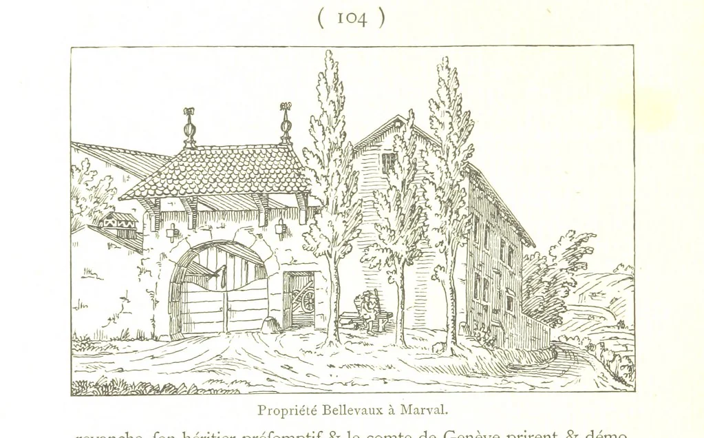 An illustration from Genève historique & archéologique ... avec dessins & fac-simile de Hermann Hammann. [With a supplement, 1869, leaf 526