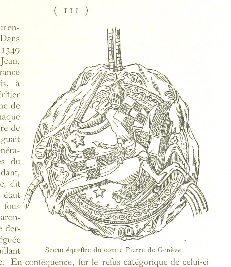 An illustration from Genève historique & archéologique ... avec dessins & fac-simile de Hermann Hammann. [With a supplement, 1869, leaf 533