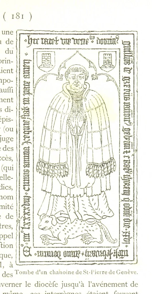An illustration from Genève historique & archéologique ... avec dessins & fac-simile de Hermann Hammann. [With a supplement, 1869, leaf 603