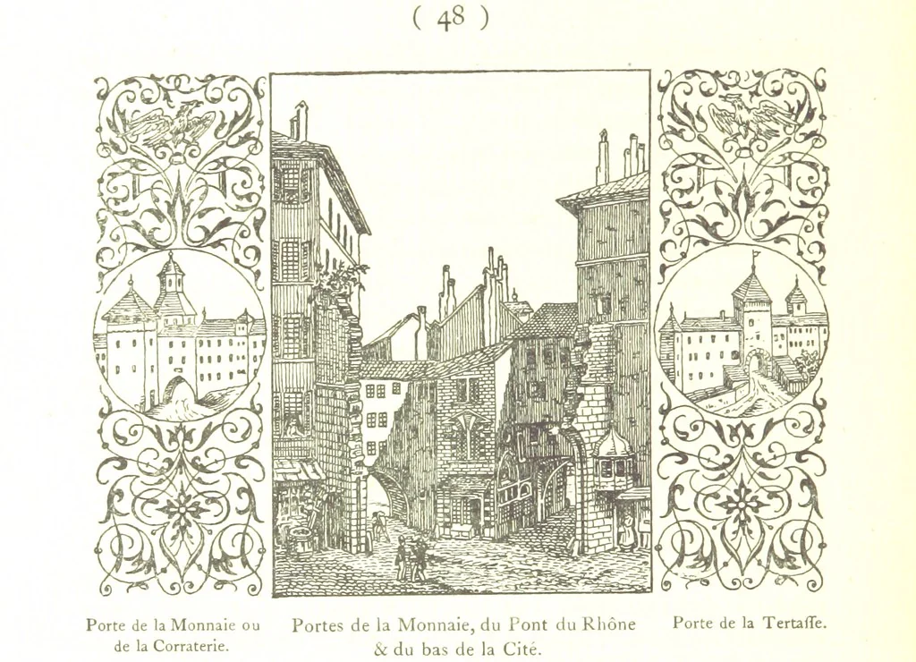 An illustration from Genève historique & archéologique ... avec dessins & fac-simile de Hermann Hammann. [With a supplement, 1869, leaf 62