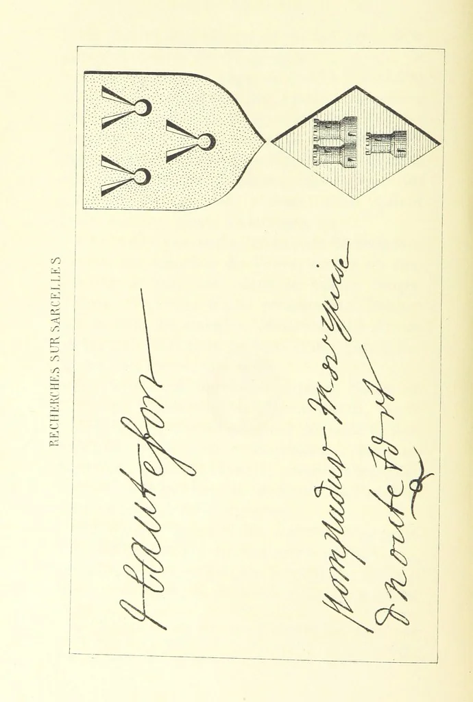 An illustration from Recherches historiques sur Sarcelles, Seine-et-Oise, 1880, leaf 122