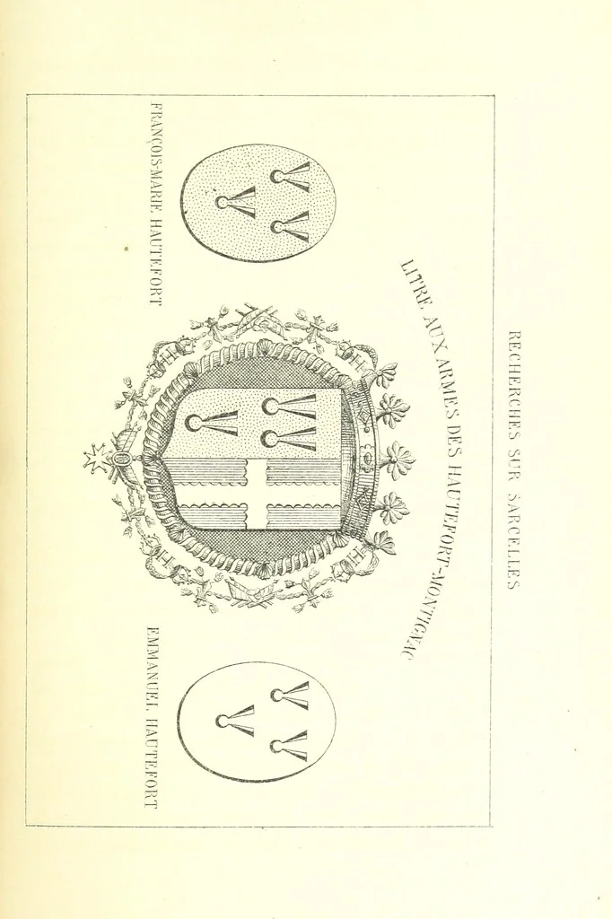 An illustration from Recherches historiques sur Sarcelles, Seine-et-Oise, 1880, leaf 129