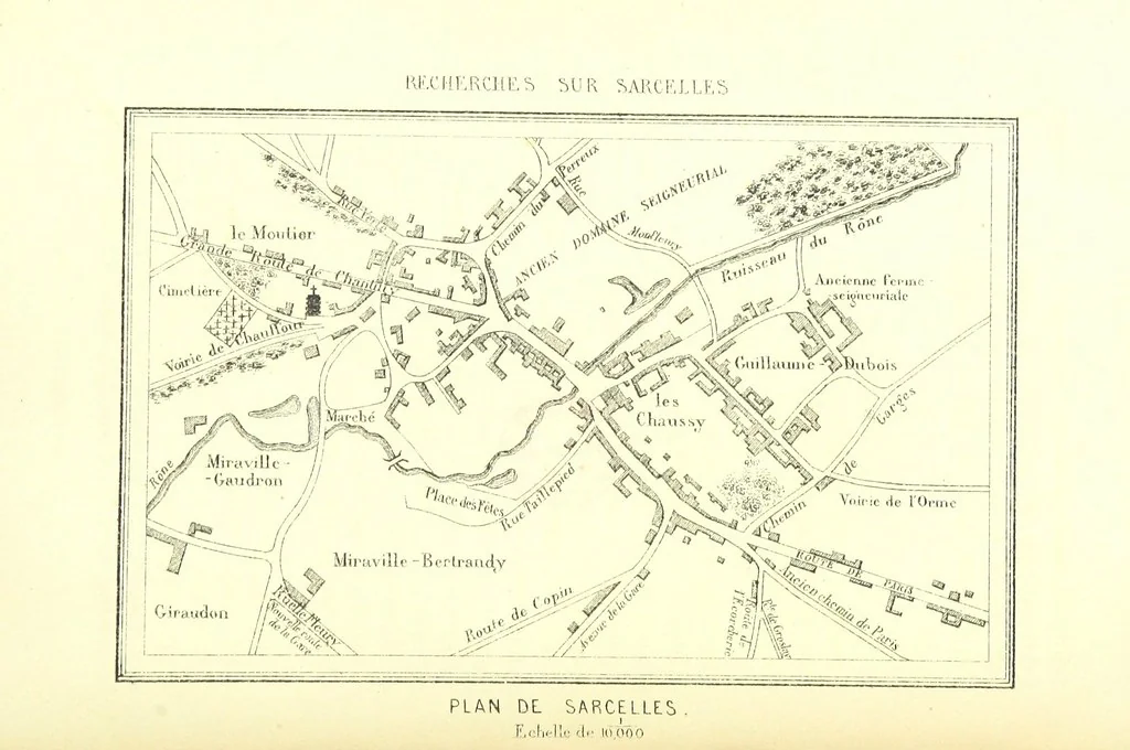 An illustration from Recherches historiques sur Sarcelles, Seine-et-Oise, 1880, leaf 211
