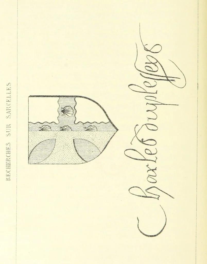 An illustration from Recherches historiques sur Sarcelles, Seine-et-Oise, 1880, leaf 86
