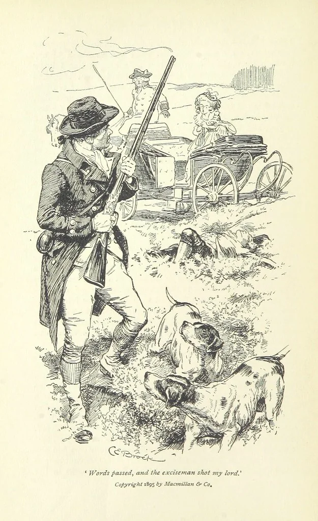 An illustration from Annals of the Parish and the Ayrshire Legatees ... Illustrated by C. E. Brock. With an introduction by Alfred Ainger, 1895, leaf 142