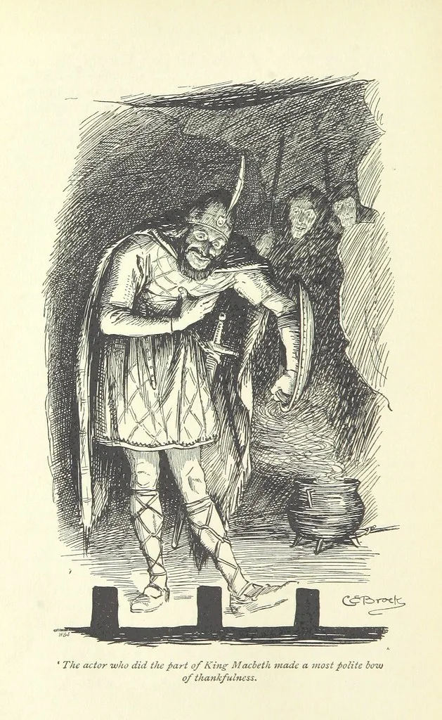 An illustration from Annals of the Parish and the Ayrshire Legatees ... Illustrated by C. E. Brock. With an introduction by Alfred Ainger, 1895, leaf 182