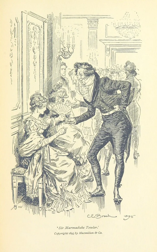 An illustration from Annals of the Parish and the Ayrshire Legatees ... Illustrated by C. E. Brock. With an introduction by Alfred Ainger, 1895, leaf 331
