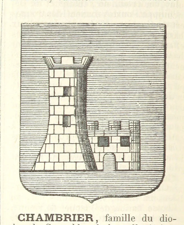 An illustration from Bibliothèque historique et littéraire du Dauphiné. Publiée par H. G, 1864, leaf 138