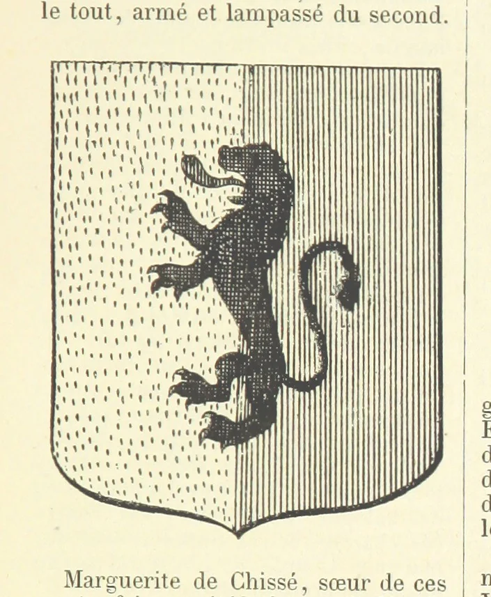 An illustration from Bibliothèque historique et littéraire du Dauphiné. Publiée par H. G, 1864, leaf 161