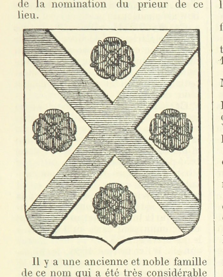 An illustration from Bibliothèque historique et littéraire du Dauphiné. Publiée par H. G, 1864, leaf 179