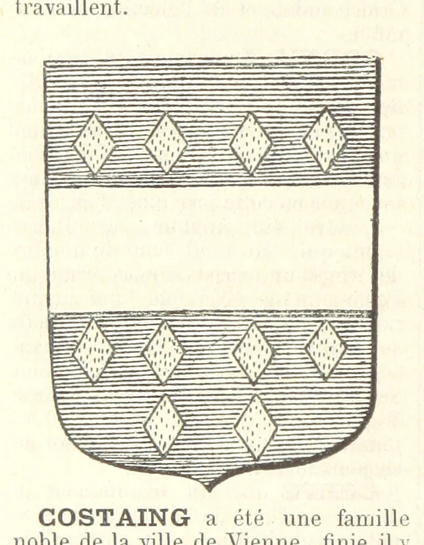 An illustration from Bibliothèque historique et littéraire du Dauphiné. Publiée par H. G, 1864, leaf 192