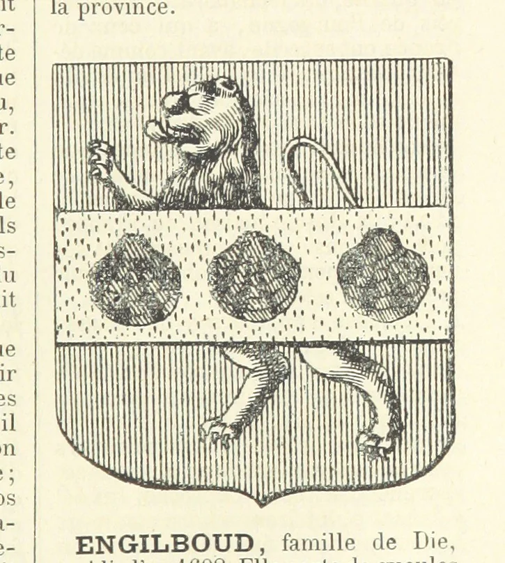 An illustration from Bibliothèque historique et littéraire du Dauphiné. Publiée par H. G, 1864, leaf 231