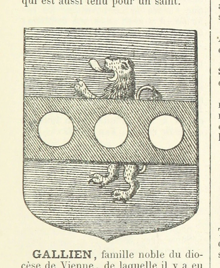An illustration from Bibliothèque historique et littéraire du Dauphiné. Publiée par H. G, 1864, leaf 287