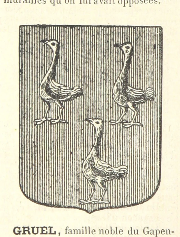 An illustration from Bibliothèque historique et littéraire du Dauphiné. Publiée par H. G, 1864, leaf 322