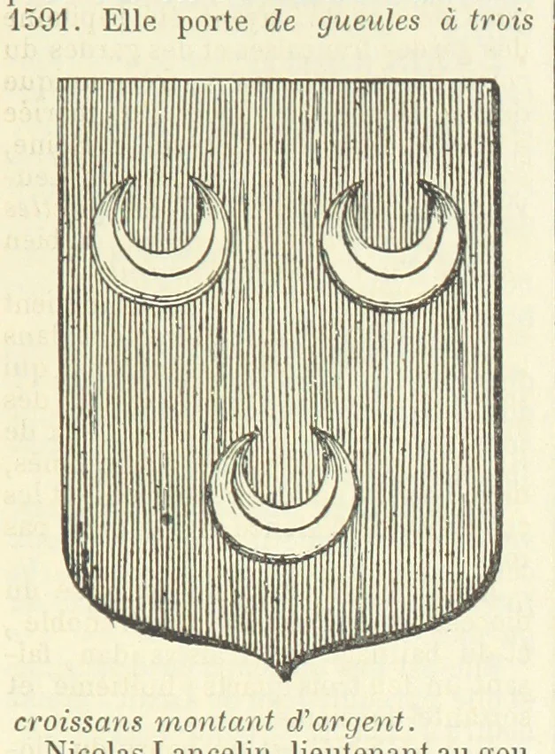 An illustration from Bibliothèque historique et littéraire du Dauphiné. Publiée par H. G, 1864, leaf 387