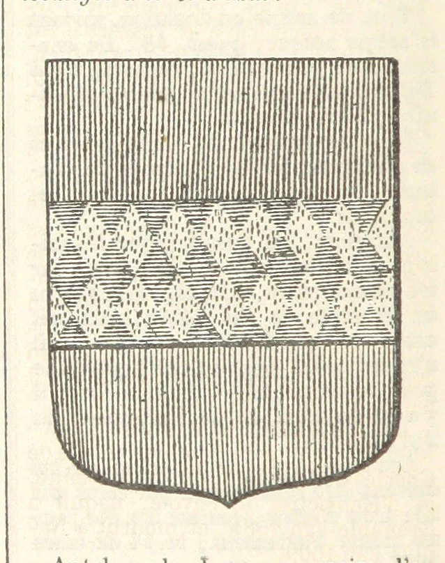 An illustration from Bibliothèque historique et littéraire du Dauphiné. Publiée par H. G, 1864, leaf 404