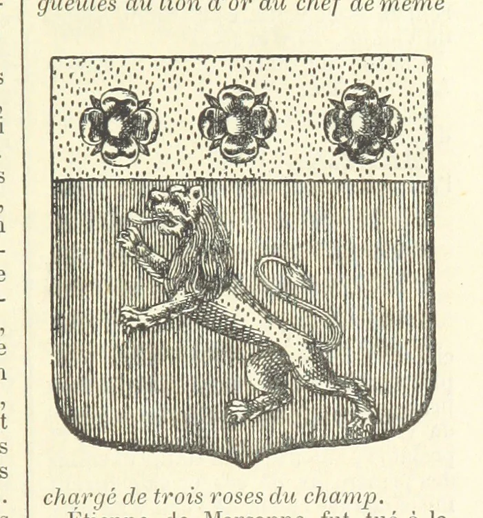 An illustration from Bibliothèque historique et littéraire du Dauphiné. Publiée par H. G, 1864, leaf 435
