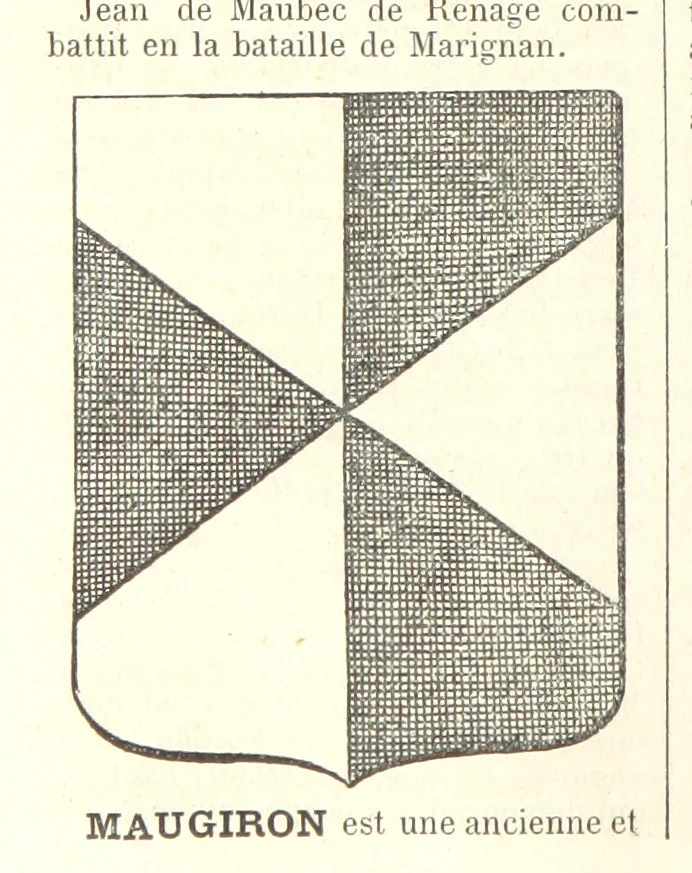 An illustration from Bibliothèque historique et littéraire du Dauphiné. Publiée par H. G, 1864, leaf 440