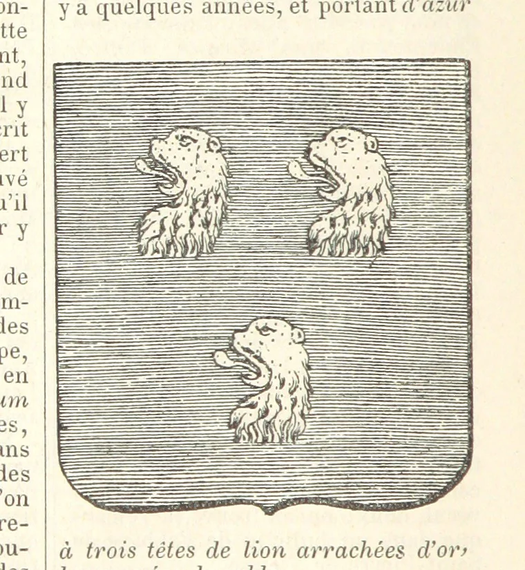 An illustration from Bibliothèque historique et littéraire du Dauphiné. Publiée par H. G, 1864, leaf 466