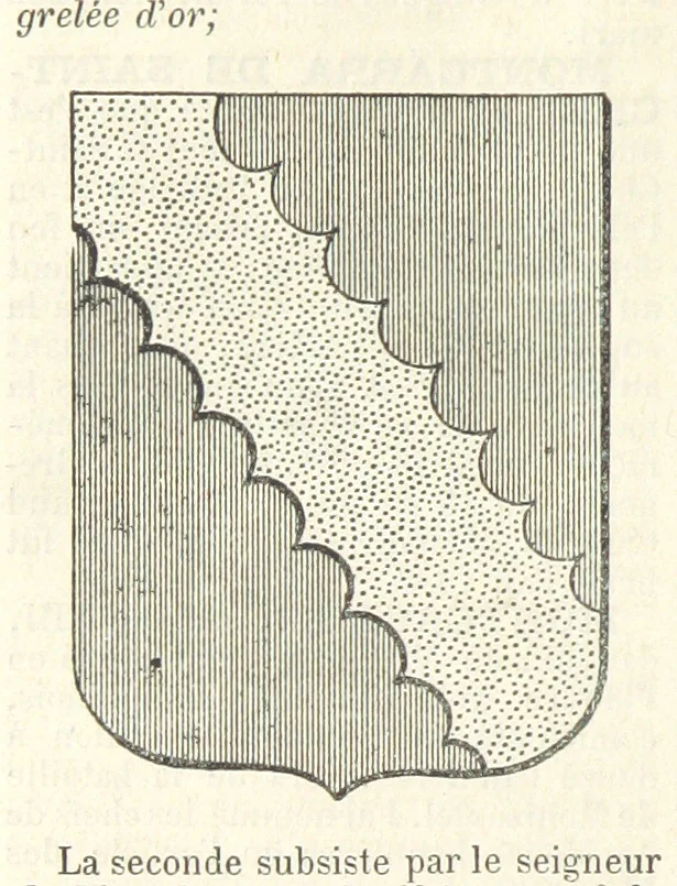 An illustration from Bibliothèque historique et littéraire du Dauphiné. Publiée par H. G, 1864, leaf 470