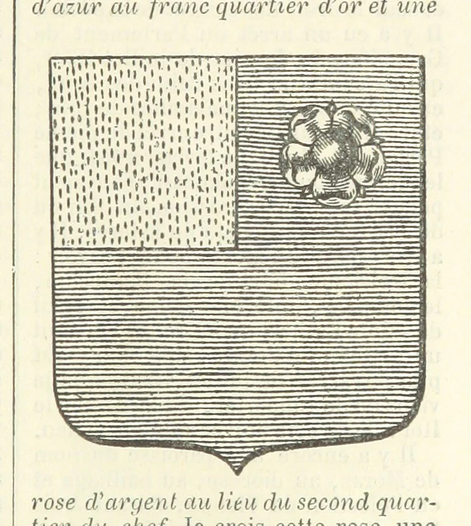 An illustration from Bibliothèque historique et littéraire du Dauphiné. Publiée par H. G, 1864, leaf 481
