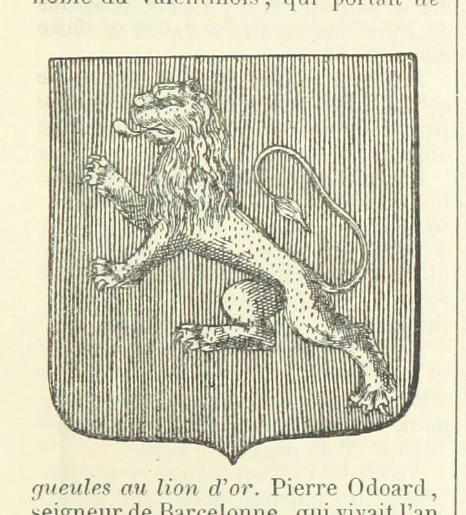 An illustration from Bibliothèque historique et littéraire du Dauphiné. Publiée par H. G, 1864, leaf 501