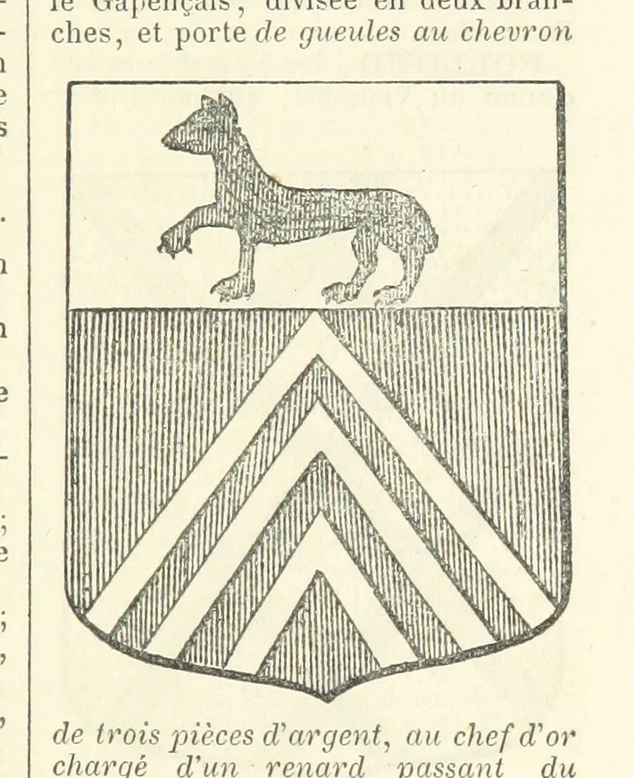 An illustration from Bibliothèque historique et littéraire du Dauphiné. Publiée par H. G, 1864, leaf 573