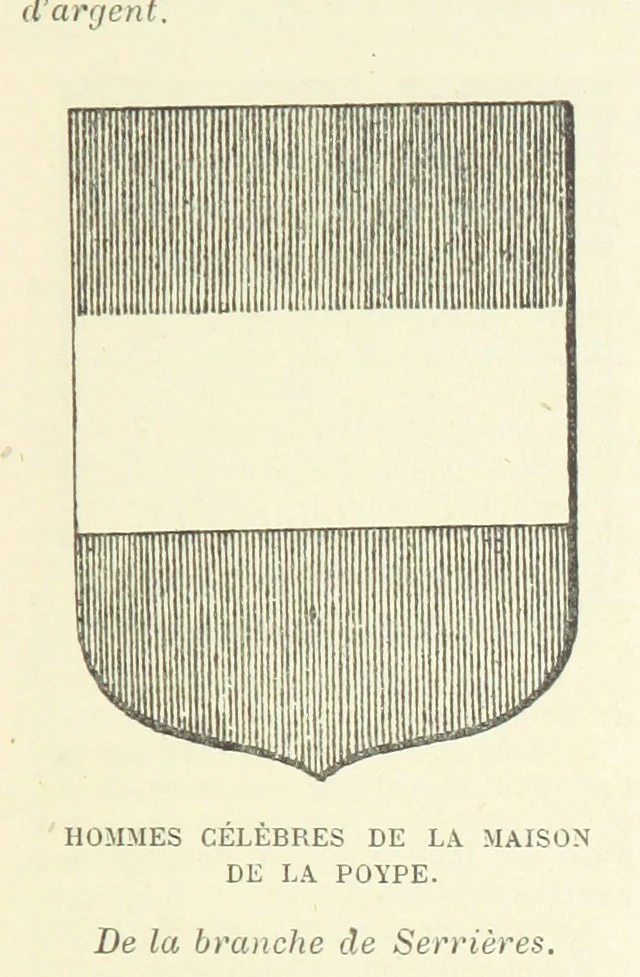 An illustration from Bibliothèque historique et littéraire du Dauphiné. Publiée par H. G, 1864, leaf 581