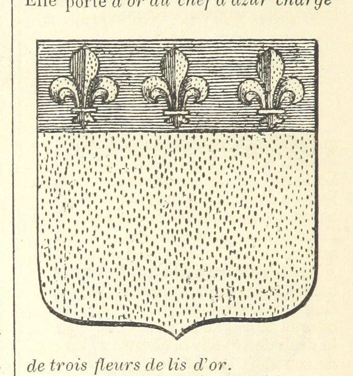 An illustration from Bibliothèque historique et littéraire du Dauphiné. Publiée par H. G, 1864, leaf 582
