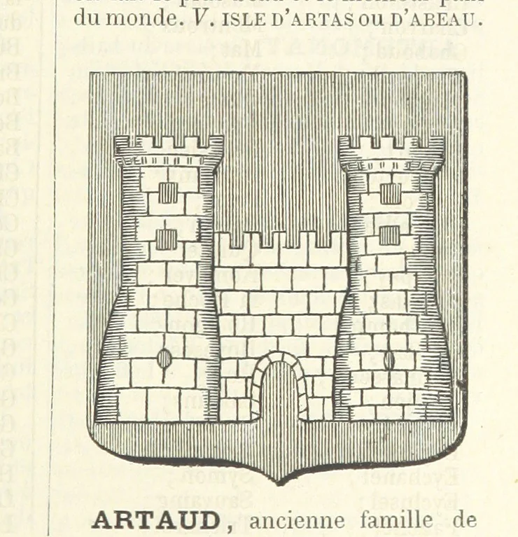 An illustration from Bibliothèque historique et littéraire du Dauphiné. Publiée par H. G, 1864, leaf 59