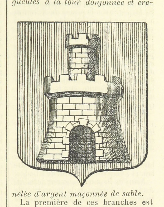 An illustration from Bibliothèque historique et littéraire du Dauphiné. Publiée par H. G, 1864, leaf 601