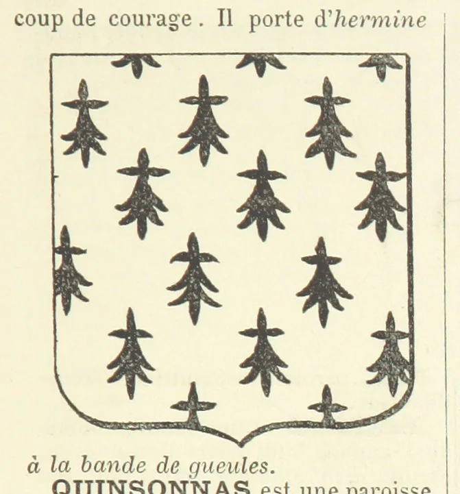 An illustration from Bibliothèque historique et littéraire du Dauphiné. Publiée par H. G, 1864, leaf 609