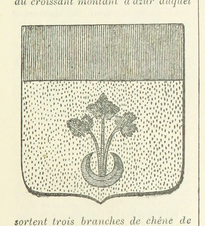 An illustration from Bibliothèque historique et littéraire du Dauphiné. Publiée par H. G, 1864, leaf 627
