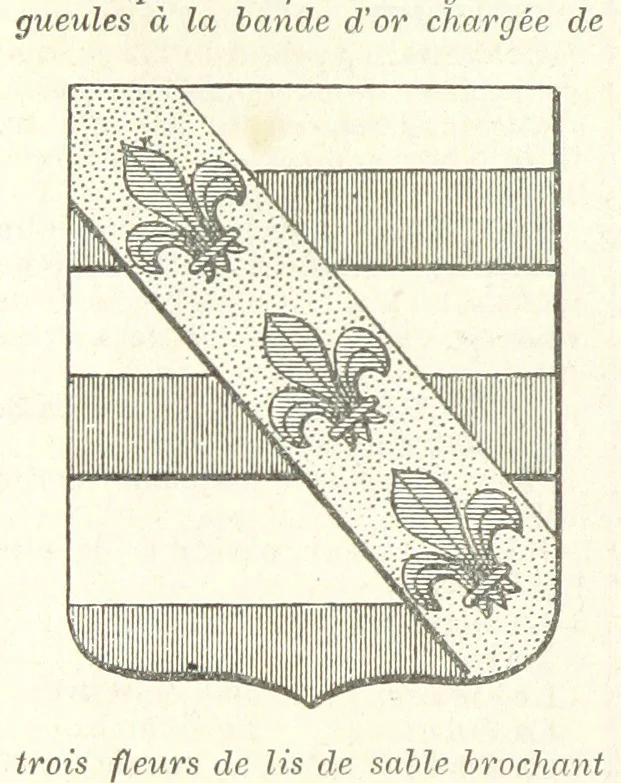 An illustration from Bibliothèque historique et littéraire du Dauphiné. Publiée par H. G, 1864, leaf 630
