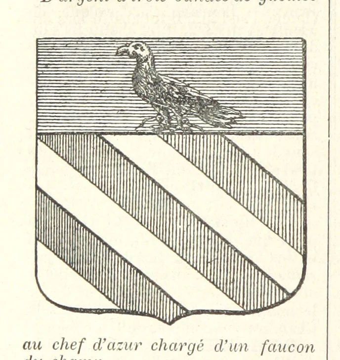 An illustration from Bibliothèque historique et littéraire du Dauphiné. Publiée par H. G, 1864, leaf 638
