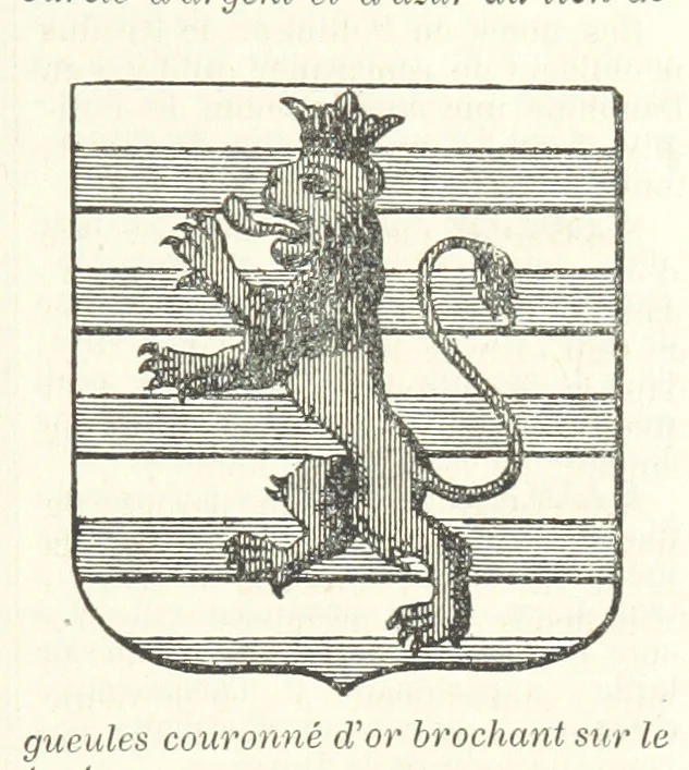 An illustration from Bibliothèque historique et littéraire du Dauphiné. Publiée par H. G, 1864, leaf 681