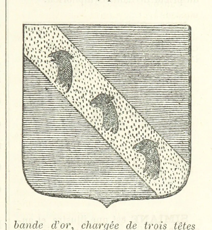 An illustration from Bibliothèque historique et littéraire du Dauphiné. Publiée par H. G, 1864, leaf 701
