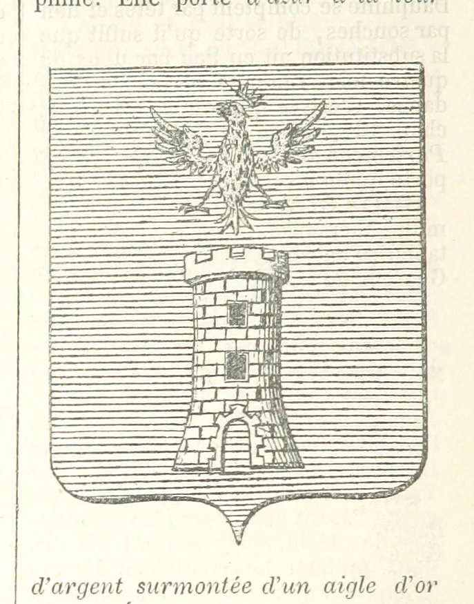 An illustration from Bibliothèque historique et littéraire du Dauphiné. Publiée par H. G, 1864, leaf 706