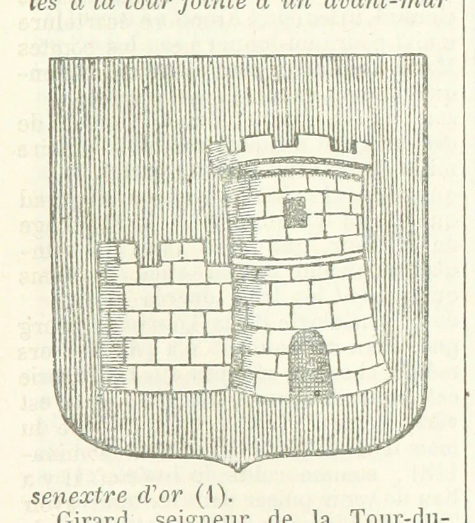 An illustration from Bibliothèque historique et littéraire du Dauphiné. Publiée par H. G, 1864, leaf 723