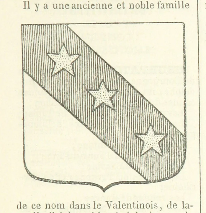 An illustration from Bibliothèque historique et littéraire du Dauphiné. Publiée par H. G, 1864, leaf 737