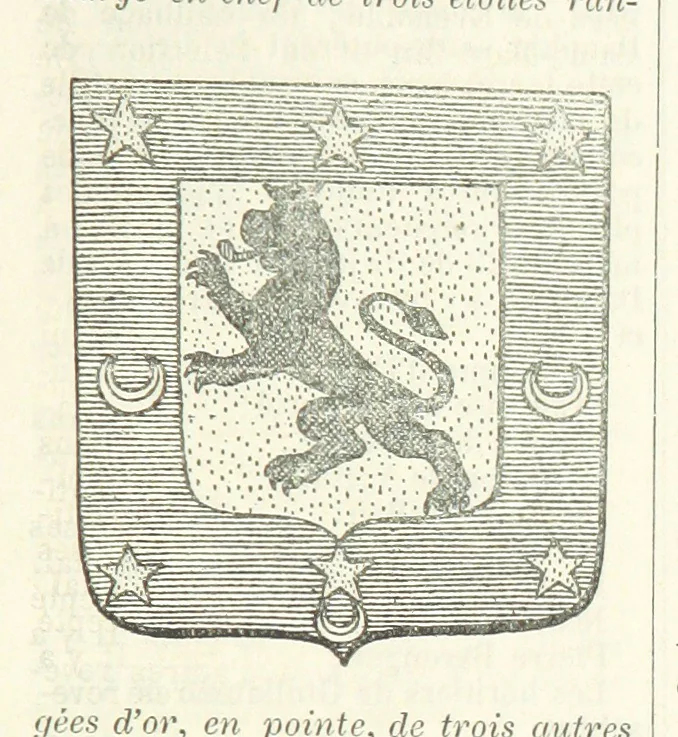 An illustration from Bibliothèque historique et littéraire du Dauphiné. Publiée par H. G, 1864, leaf 773